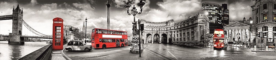 Панель высокогл. STEKLU-NET 6х2800х600 Красный автобус