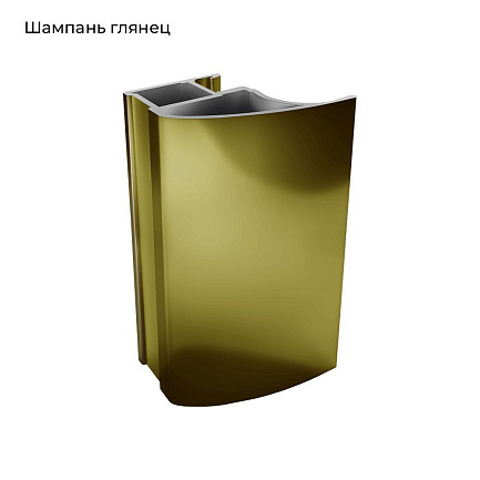 ПРЕМИУМ глянц.шампань Вертикаль СL-образная 5,4м