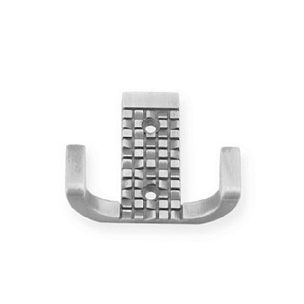 Крючок 2-рожковый KR0160 матовый хром   #Распродажа#