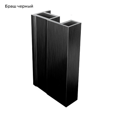 НЕО-Лайт БРАШ Чёрный блеск Вертикаль П-образная 5,4м