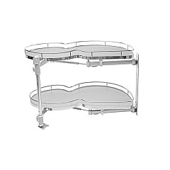 Механизм выкатной тип "Le Mans" 865x495x600-750 правый хром LS017FR-N
