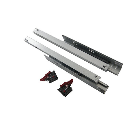 Направляющие полн.выдв.-03 Ниж.кр. 400мм с доводч. c РЕГ.ФИКС. HARDI