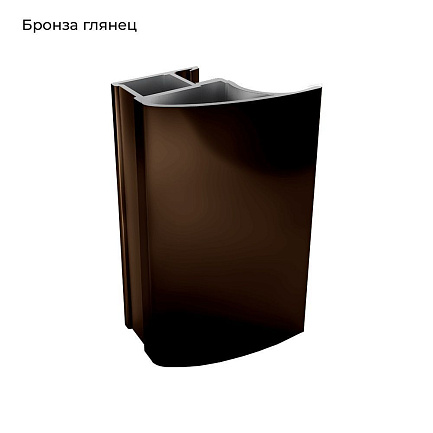 ПРЕМИУМ глянц.бронза Вертикаль СL-образная 5,4м