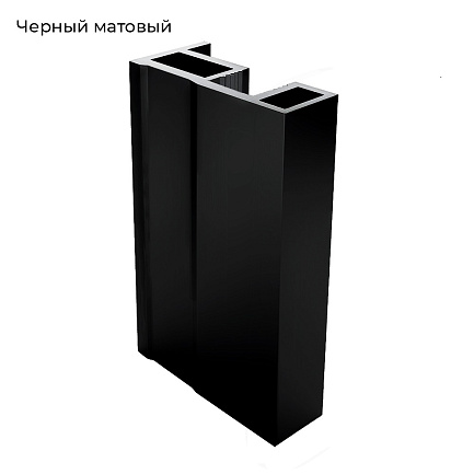 НЕО-Лайт мат.Черный Вертикаль П-образная 5,4м