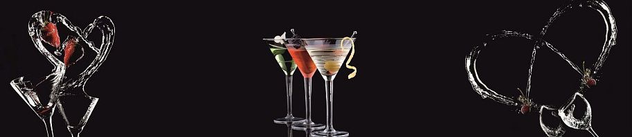 Панель высокогл. STEKLU-NET 6х2800х600 Брызги бокалов