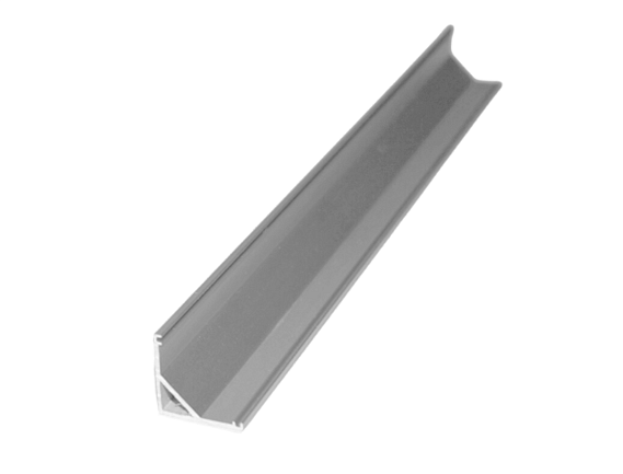  Профиль угловой для светодиодной ленты мат.серебро
