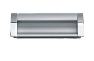 UA 08-128  ручка врезная алюминий/хром AMIX   #Распродажа#