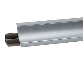 Плинтус кухонный ПВХ LB-15 Алюминий 610 3,0м