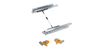Направляющие HARDI Evenness нижнего крепления  500мм Push-to-Open 3D