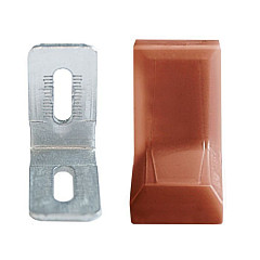 _Уголок мет.с декор.наклад.малый HARDI (коричневый)  #Распродажа#
