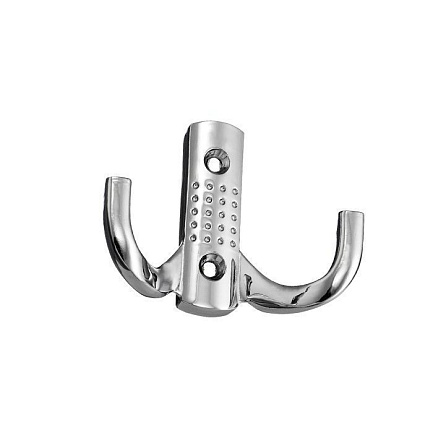 Крючок 2-рожковый №11 хром