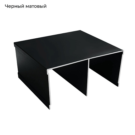 ЭКО-Лайт Черный матовый Трек двойной верхний 5,9м