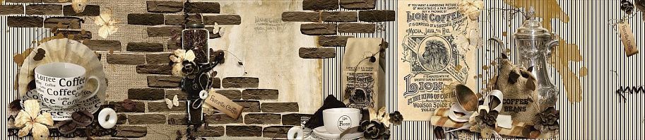 Панель высокогл. STEKLU-NET 6х2800х600 Кофе Леон