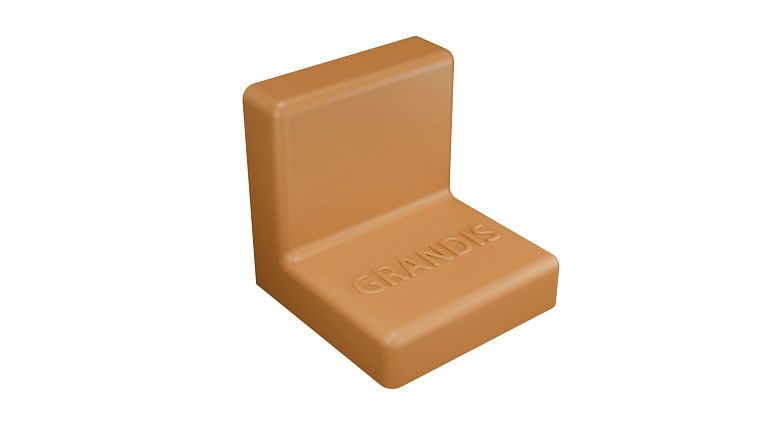 Уголок GRANDIS пластиковый ольха 25х25