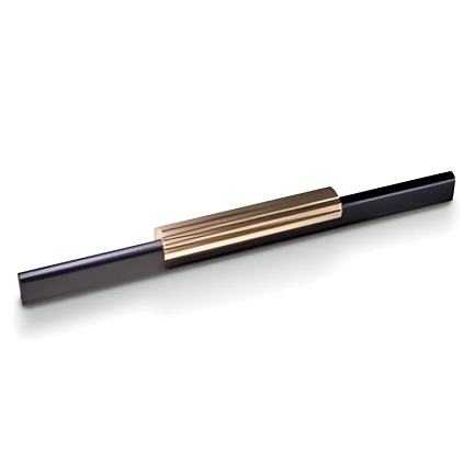 Ручка-скоба LS286-192/220 мм, золото/матовый черный