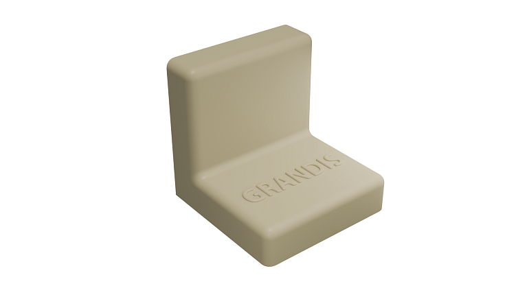 Уголок GRANDIS пластиковый ясень 25х25