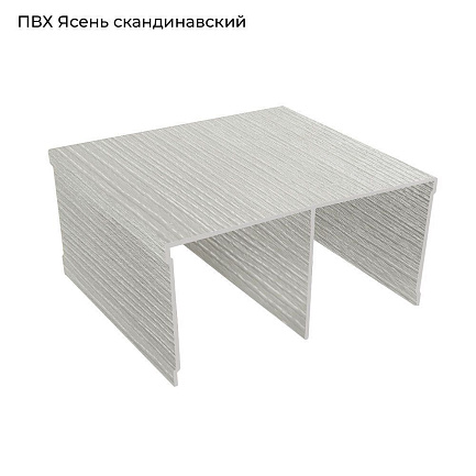 ПВХ ЭКЛ Скандинавский ясень (выбел.дерево) Трек двойной верхний