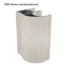 ПВХ ЭКЛ Скандинавский ясень (выбел.дерево) Вертикаль С-обр. 5,4 м