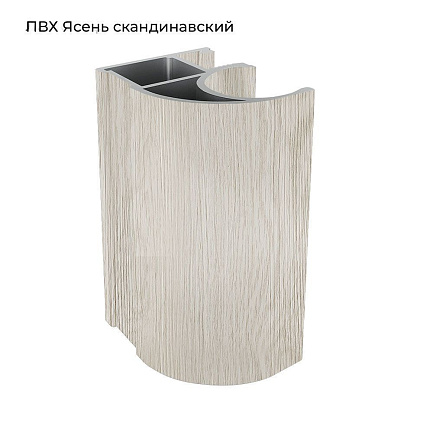 ПВХ ЭКЛ Скандинавский ясень (выбел.дерево) Вертикаль С-обр. 5,4 м