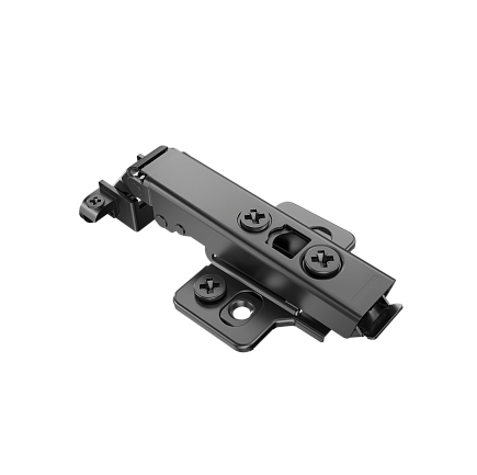 01 Петля накладная 3D HARDI Evenness с доводчиком для алюм. профиля,черный никель