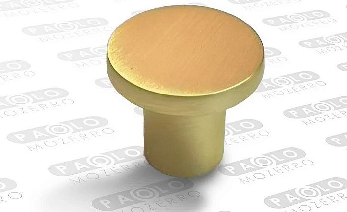 Ручка-кнопка FK11077-knob, брашированное золото