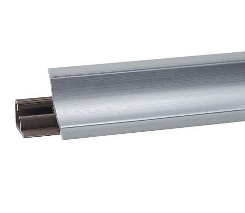 Плинтус кухонный ПВХ LB-15 Алюминий 610 3,0м