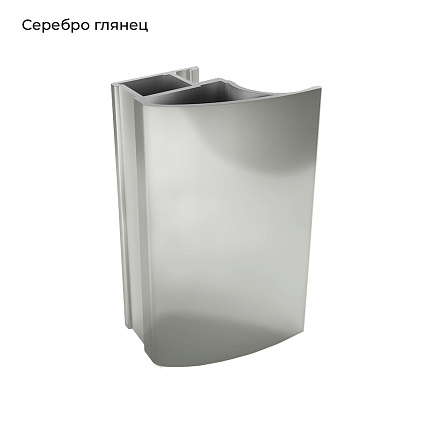 ПРЕМИУМ глянц.cеребро Вертикаль СL-образная 5,4м