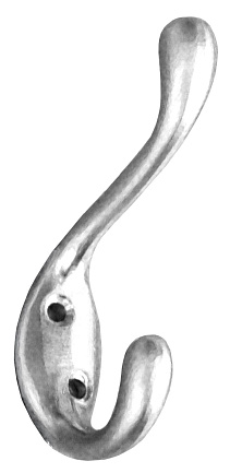 Крючок 2-рожковый №705 матовый хром HARDI   #Распродажа#