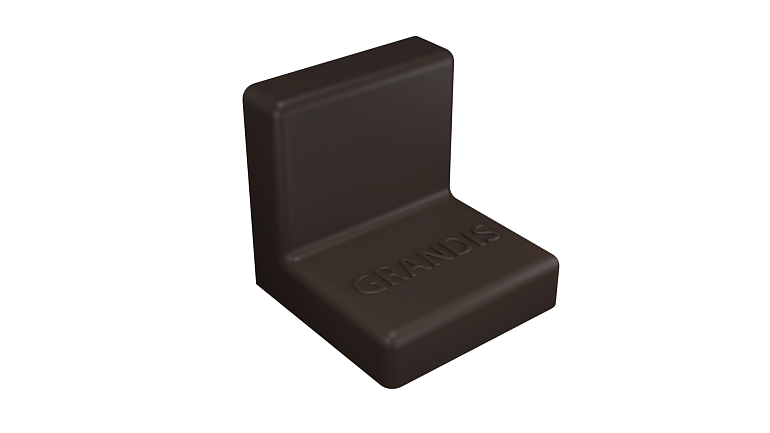 Уголок GRANDIS пластиковый арабика 25х25